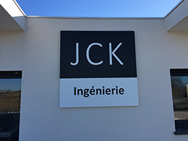 Enseigne à plat